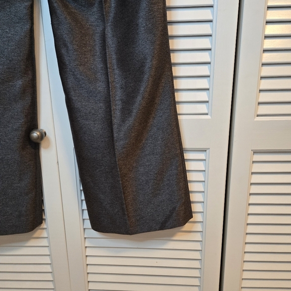 Calvin Klein Bootcut Shimmery Gray Stretch Chino Dress Pants Size 6 Pockets - Picture 6 of 8